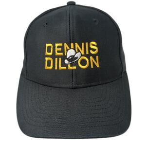 Dennis Dillon Snapback Cap Black One Size Adjustable Embroidered 6 Panel Mohr's